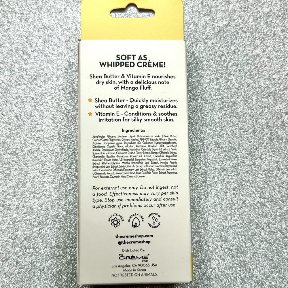 The Crème Shop - Mango Fluff - Hand Crème - Picture 3 of 4